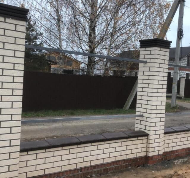 Колпак Zking Бона ХайТек Коричневый на столб 1.5х1.5 кирпича (385х385мм) в Северске фото