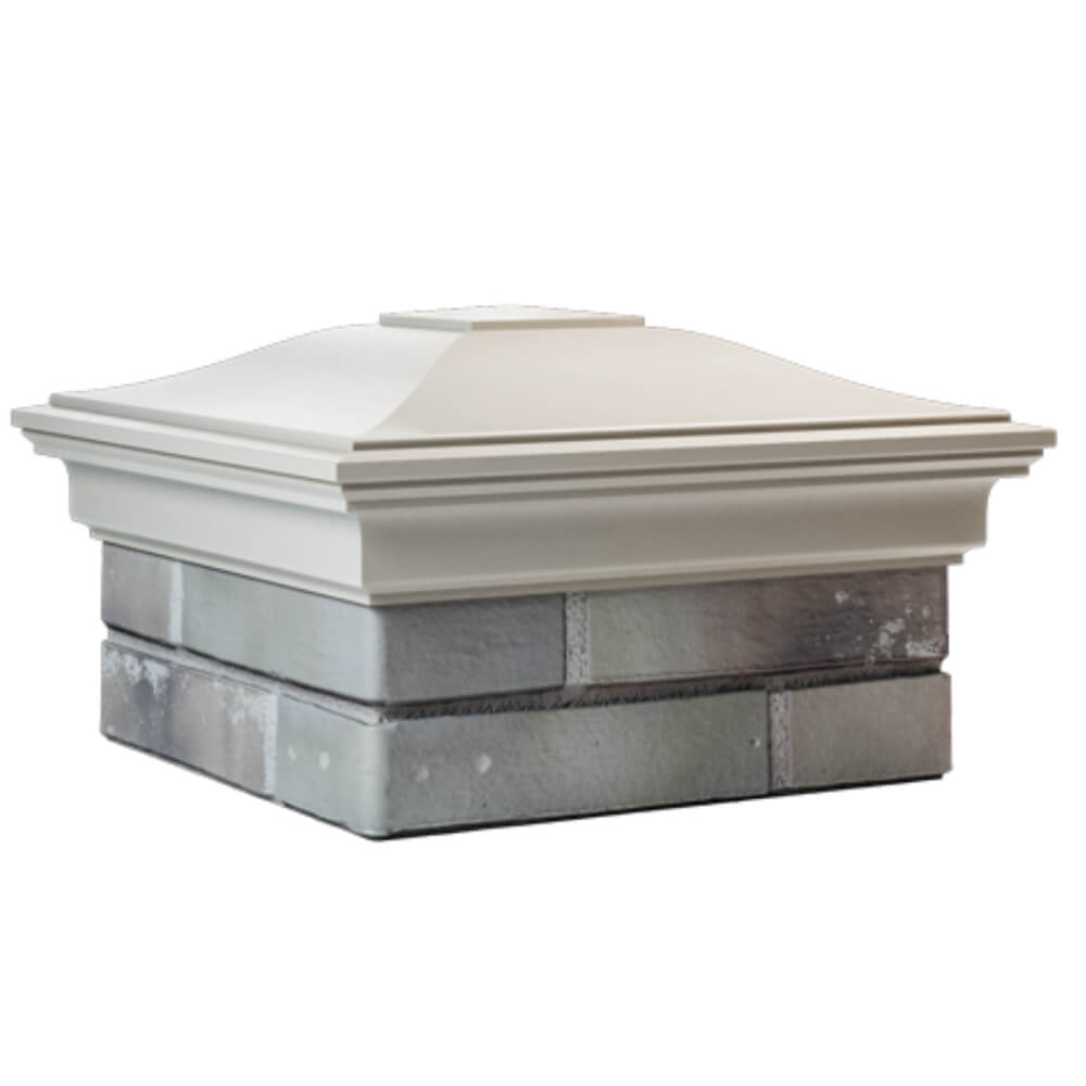 Колпак Zking Монблан Бежевый на столб 1.5х1.5 кирпича (385х385мм) в Северске фото