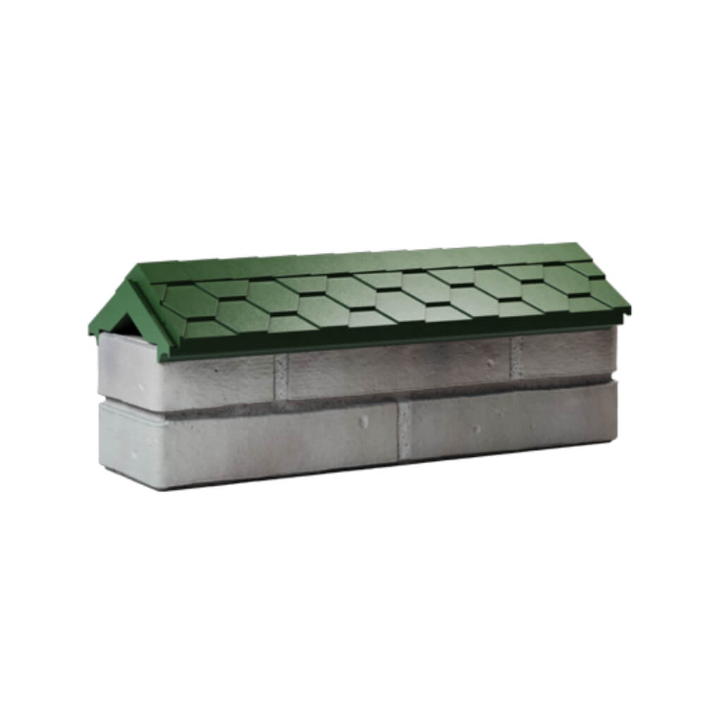 Парапет Zking Эверест Зеленый с посадкой на 0.5 кирпича (130мм) Северск фото