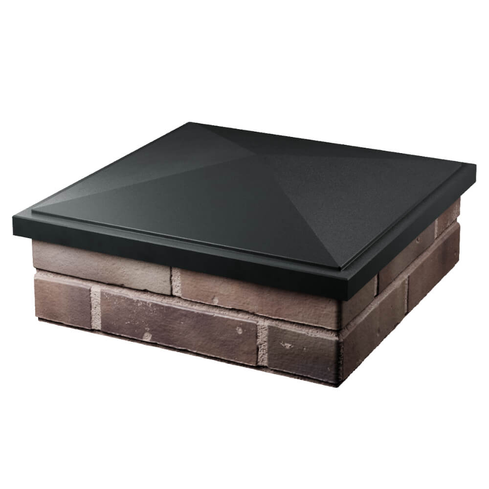 Колпак Zking БонаМоно Черный на столб 2х2 кирпича (515х515, 530х530мм) в Северске фото