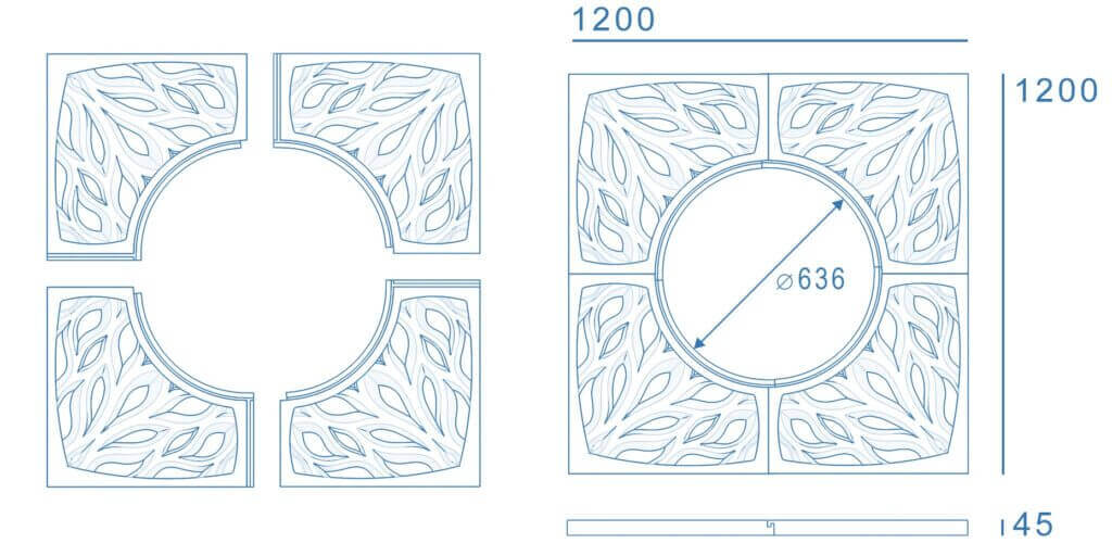 Приствольная решетка для дерева ZKING CRUST 1.2х1.2м Черная в Северске фото