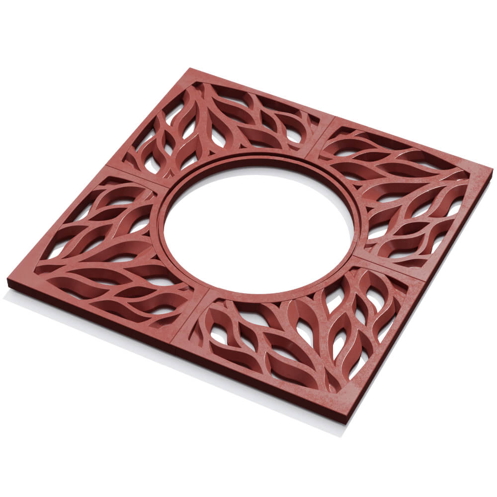 Приствольная решетка для дерева ZKING CRUST 1.2х1.2м Красная в Северске фото