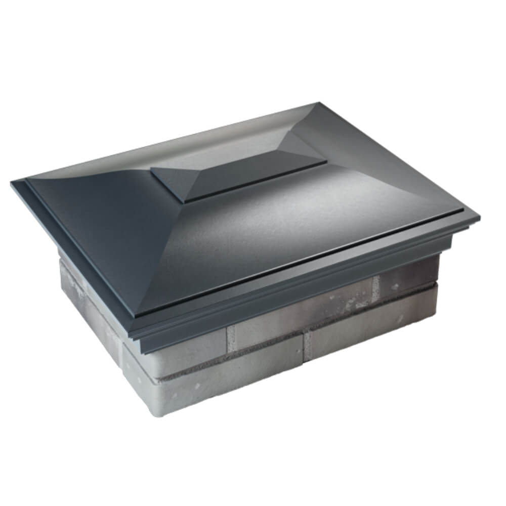 Колпак Zking Монблан Серый на столб 2х1.5 кирпича (515х385мм) Северск фото