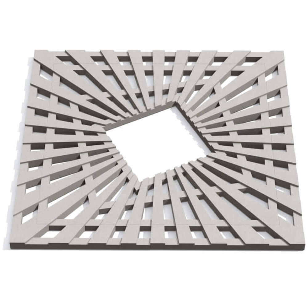 Приствольная решетка для дерева ZKING ATMOSPHERE 1.2х1.2м Бежевая Северск фото