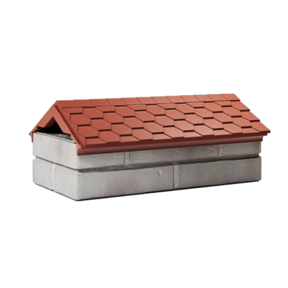 Парапет Zking Эверест Красный с посадкой на 1 кирпич (200/225/255мм) Северск фото