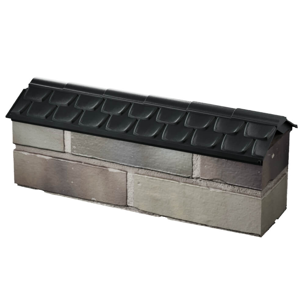 Парапет Zking Эльбрус Черный с посадкой на 0.5 кирпича (130мм) в Северске фото