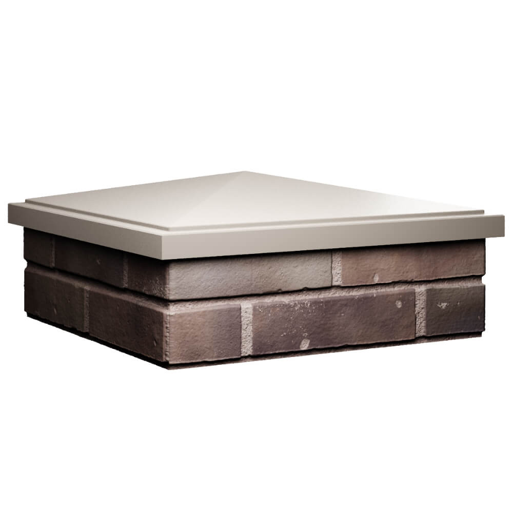 Колпак Zking БонаМоно Бежевый на столб 2х2 кирпича (515х515, 530х530мм) в Северске фото