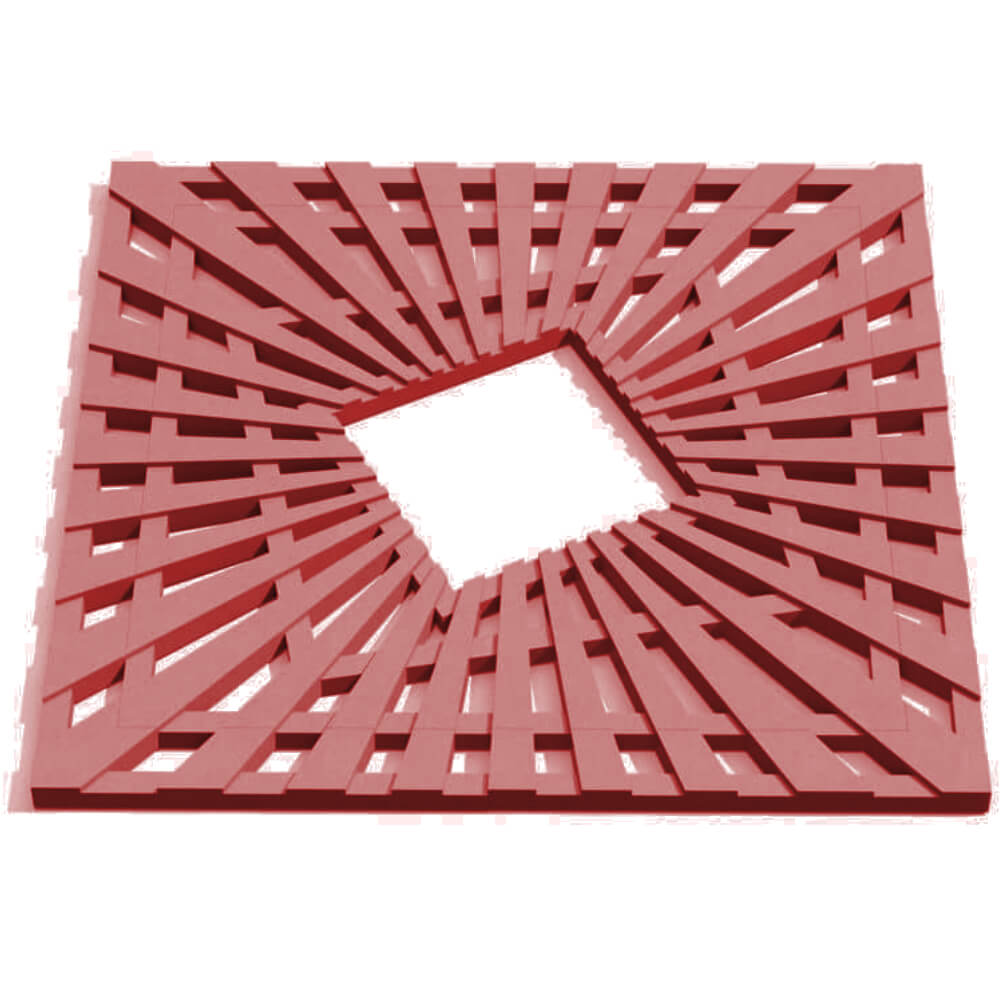 Приствольная решетка для дерева ZKING ATMOSPHERE 1.2х1.2м Красная Северск фото