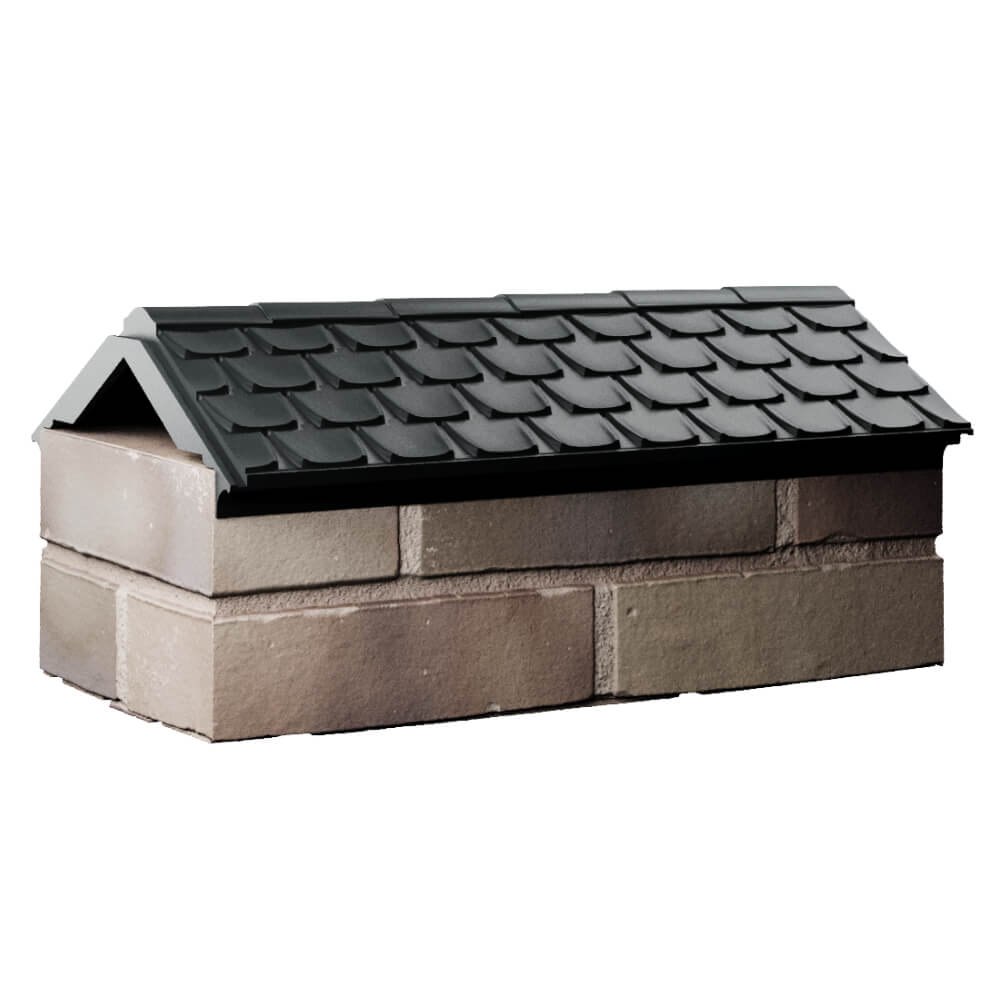 Парапет Zking Эльбрус Черный с посадкой на 1 кирпич (255мм) Северск фото