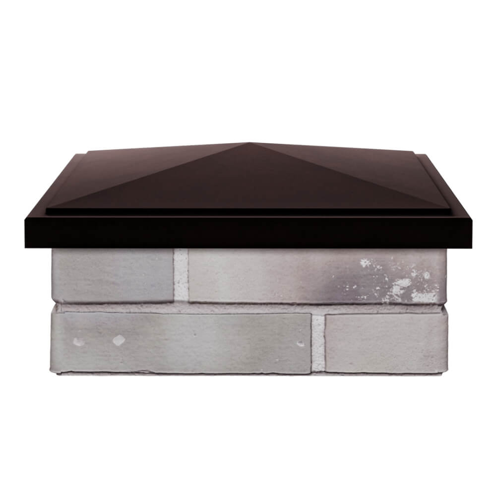 Колпак Zking БонаМоно Коричневый на столб 1.5х1.5 кирпича (385х385, 400х400мм) Северск фото