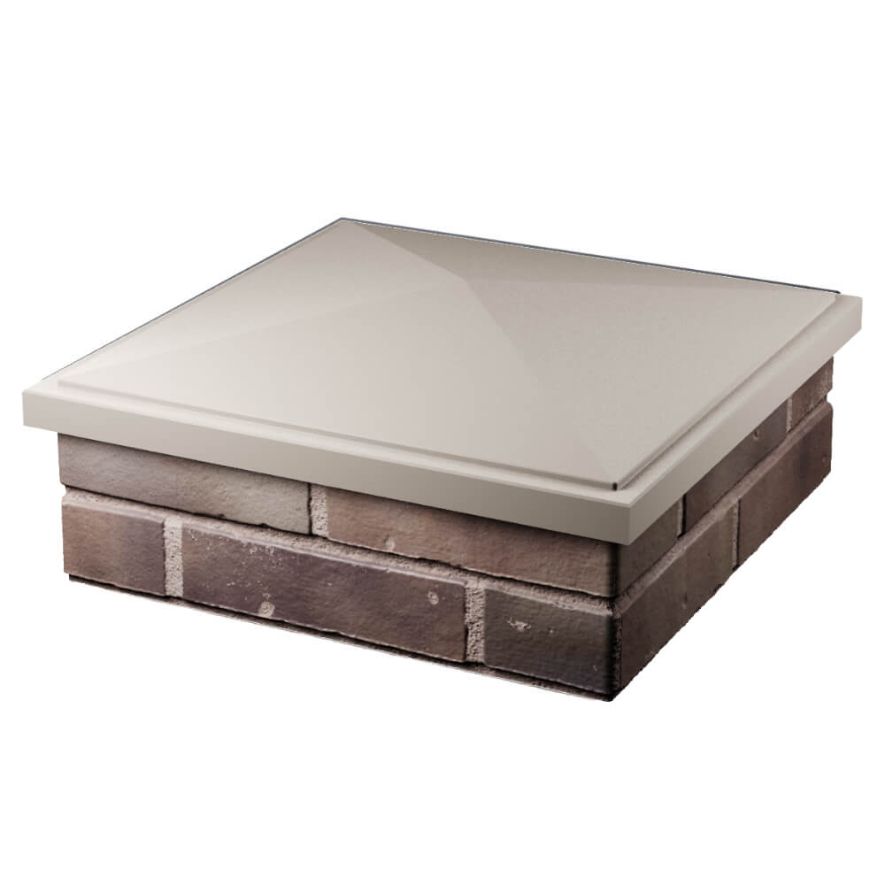 Колпак Zking БонаМоно Бежевый на столб 2х2 кирпича (515х515, 530х530мм) в Северске фото