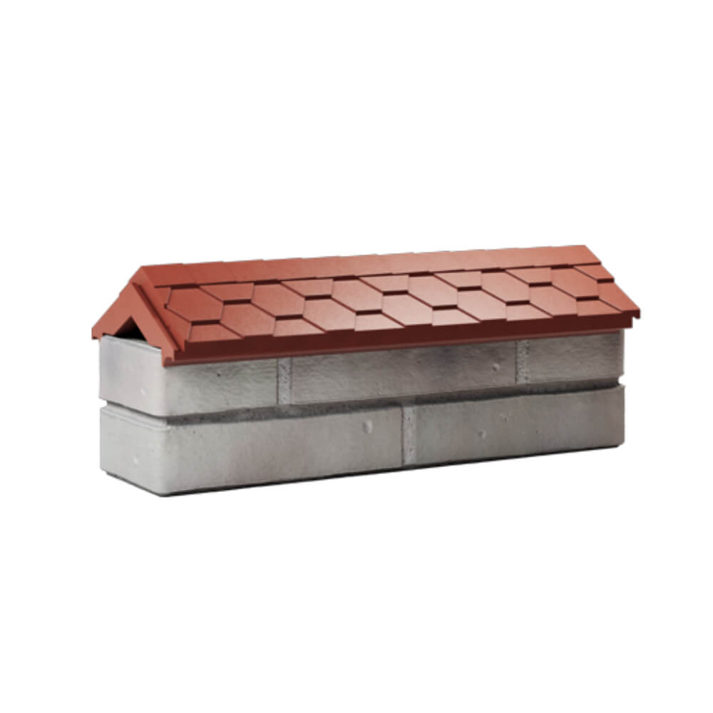 Парапет Zking Эверест Красный с посадкой на 0.5 кирпича (130мм) Северск фото