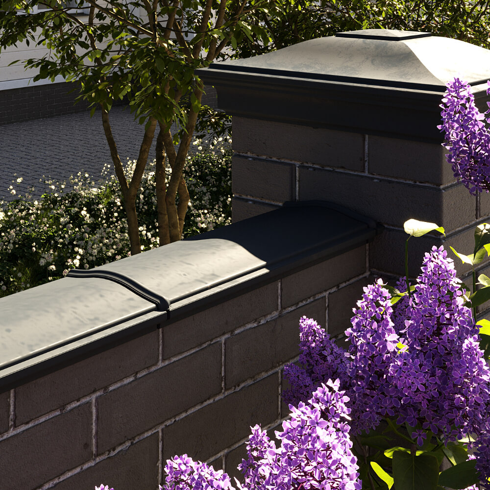 Парапет Zking Монблан Черный посадка на 0.5 кирпича (130мм) в Северске фото