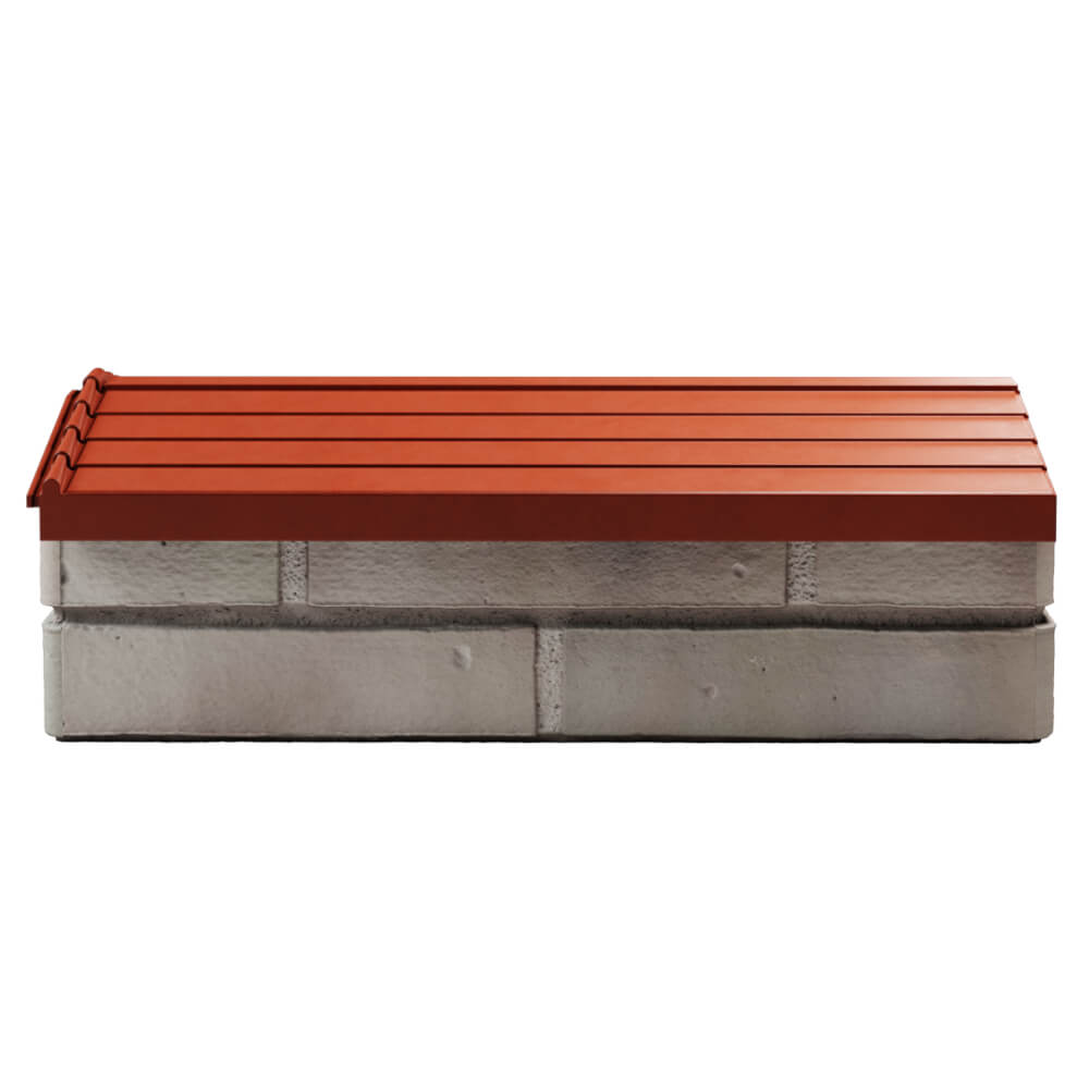 Парапет Zking Бона ХайТек Красный с посадкой на 1 кирпич (200/225/255мм) в Северске фото