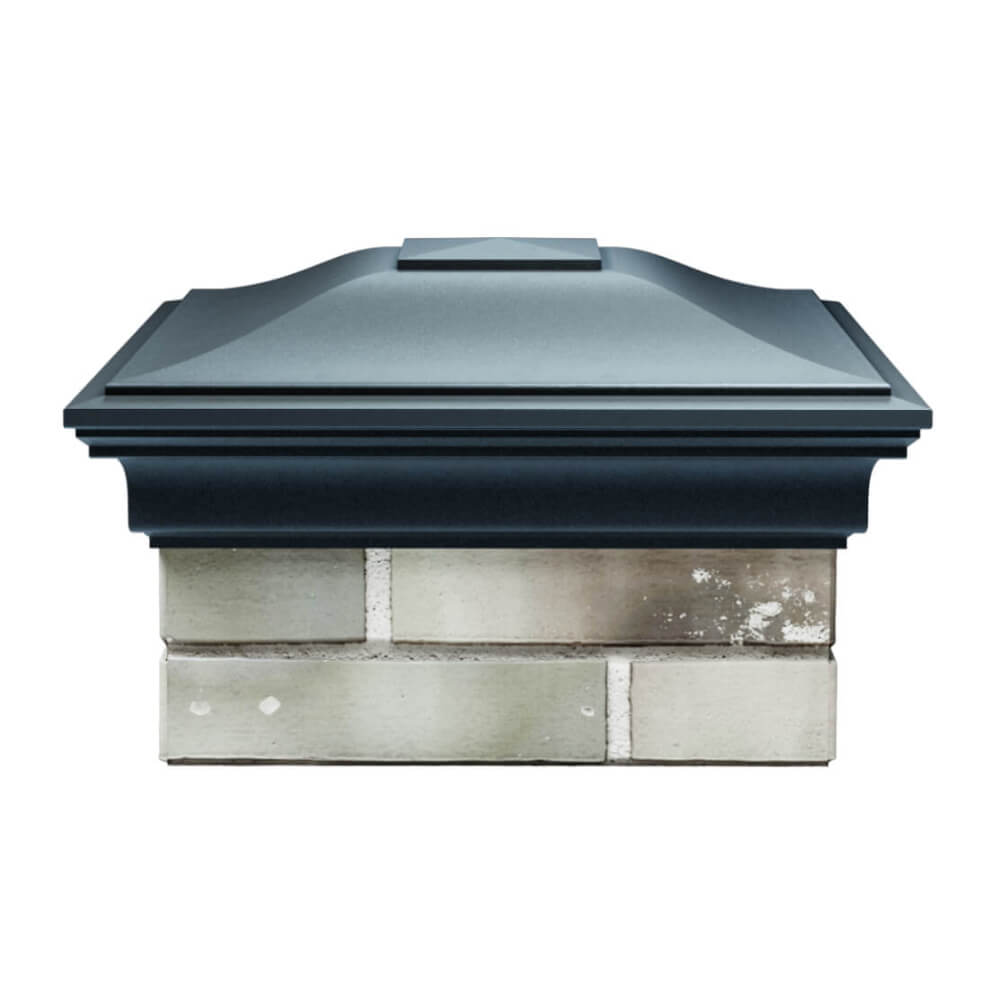 Колпак Zking Монблан Серый на столб 1.5х1.5 еврокирпича 0.7НФ (355х355мм) Северск фото