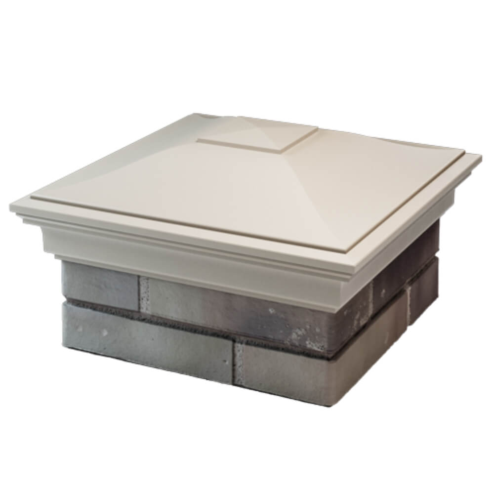 Колпак Zking Монблан Бежевый на столб 1.5х1.5 кирпича (385х385мм) в Северске фото