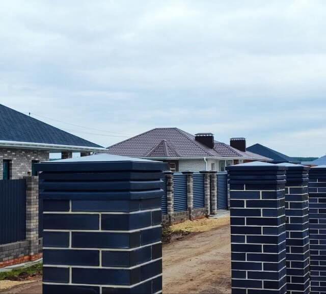 Колпак Zking Бона ХайТек Серый на столб 1.5х1.5 кирпича (385х385мм) в Северске фото