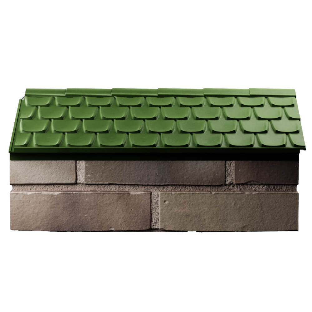 Парапет Zking Эльбрус Зеленый с посадкой на 1 кирпич (255мм) в Северске фото