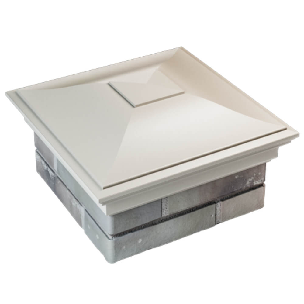 Колпак Zking Монблан Бежевый на столб 1.5х1.5 кирпича (385х385мм) в Северске фото