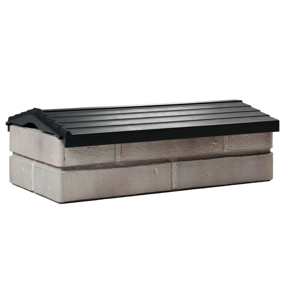 Парапет Zking Бона ХайТек Черный с посадкой на 1 кирпич (200/225/255мм) Северск фото