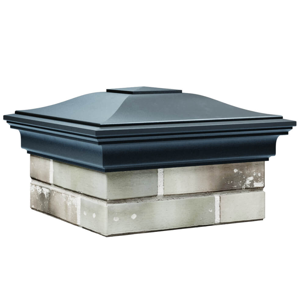 Колпак Zking Монблан Серый на столб 1.5х1.5 кирпича (385х385мм) в Северске фото