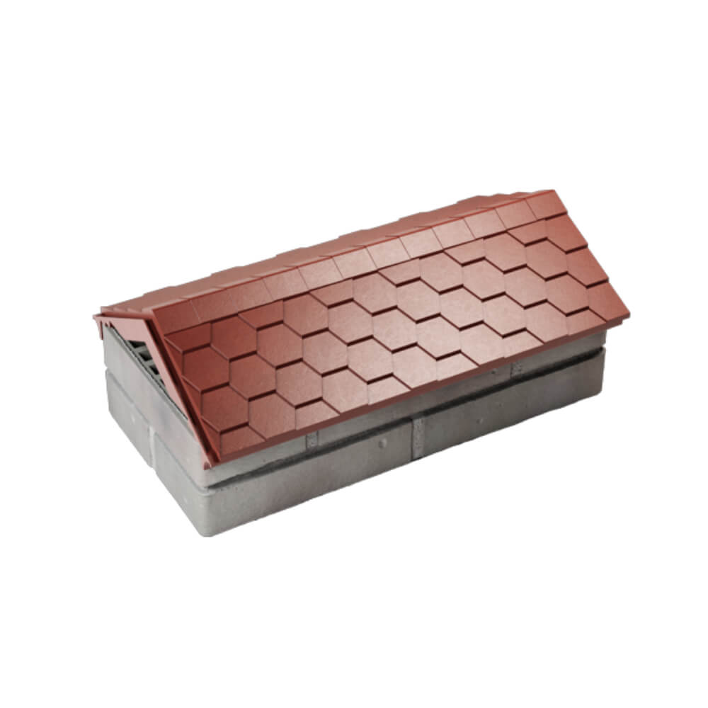 Парапет Zking Эверест Красный с посадкой на 1 кирпич (200/225/255мм) в Северске фото