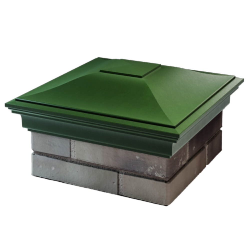 Колпак Zking Монблан Зеленый на столб 1.5х1.5 кирпича (385х385мм) в Северске фото
