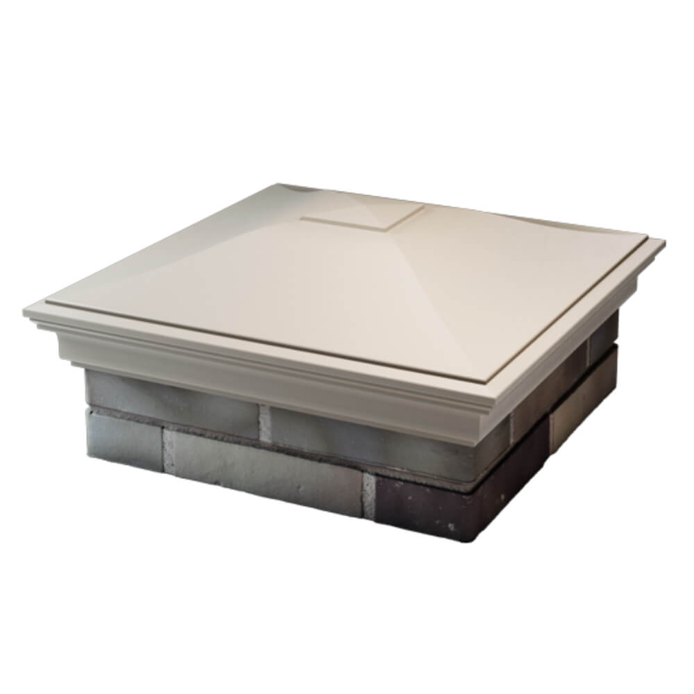 Колпак Zking Монблан Бежевый на столб 2х2 кирпича (515х515мм) в Северске фото