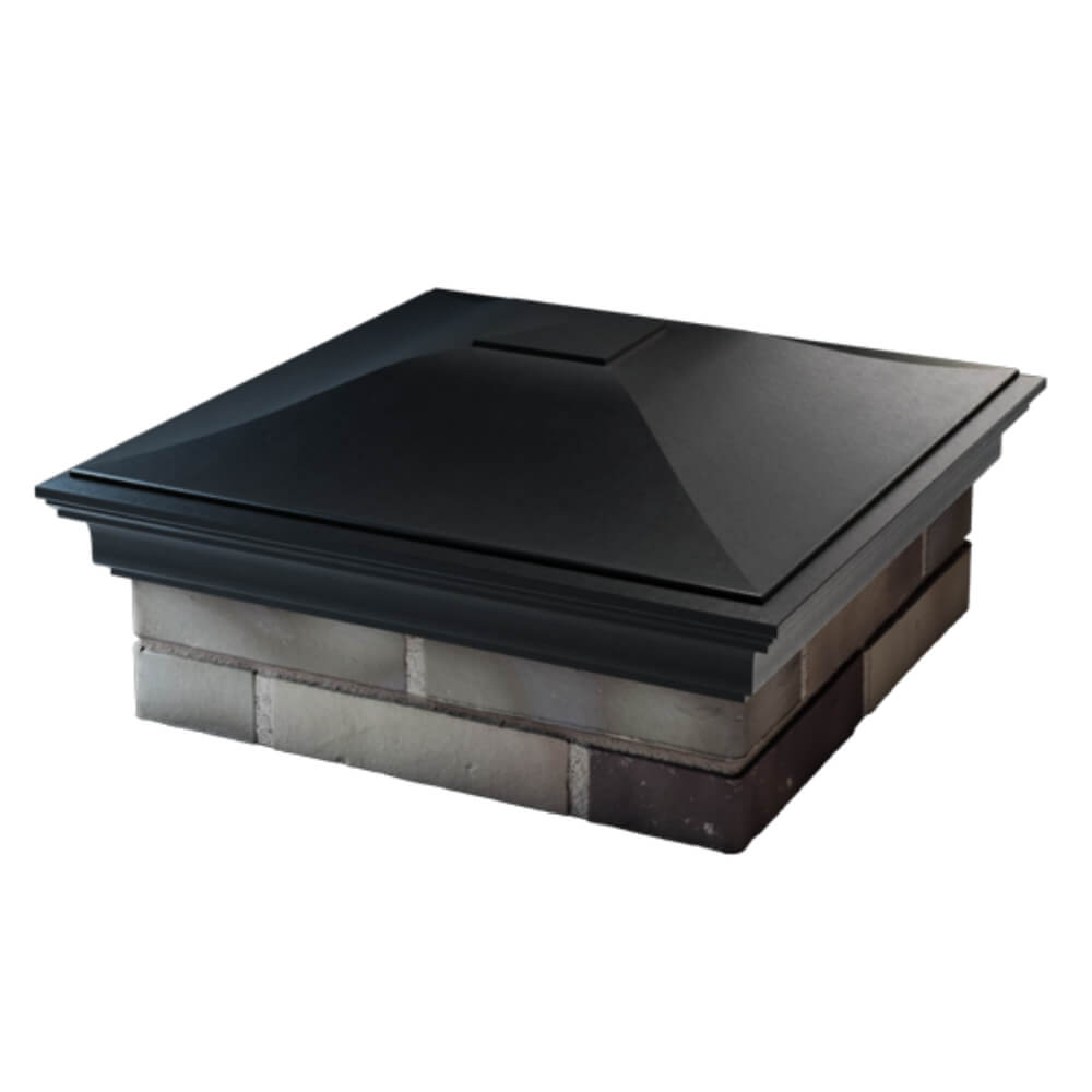 Колпак Zking Монблан Черный на столб 2х2 кирпича (515х515мм) в Северске фото