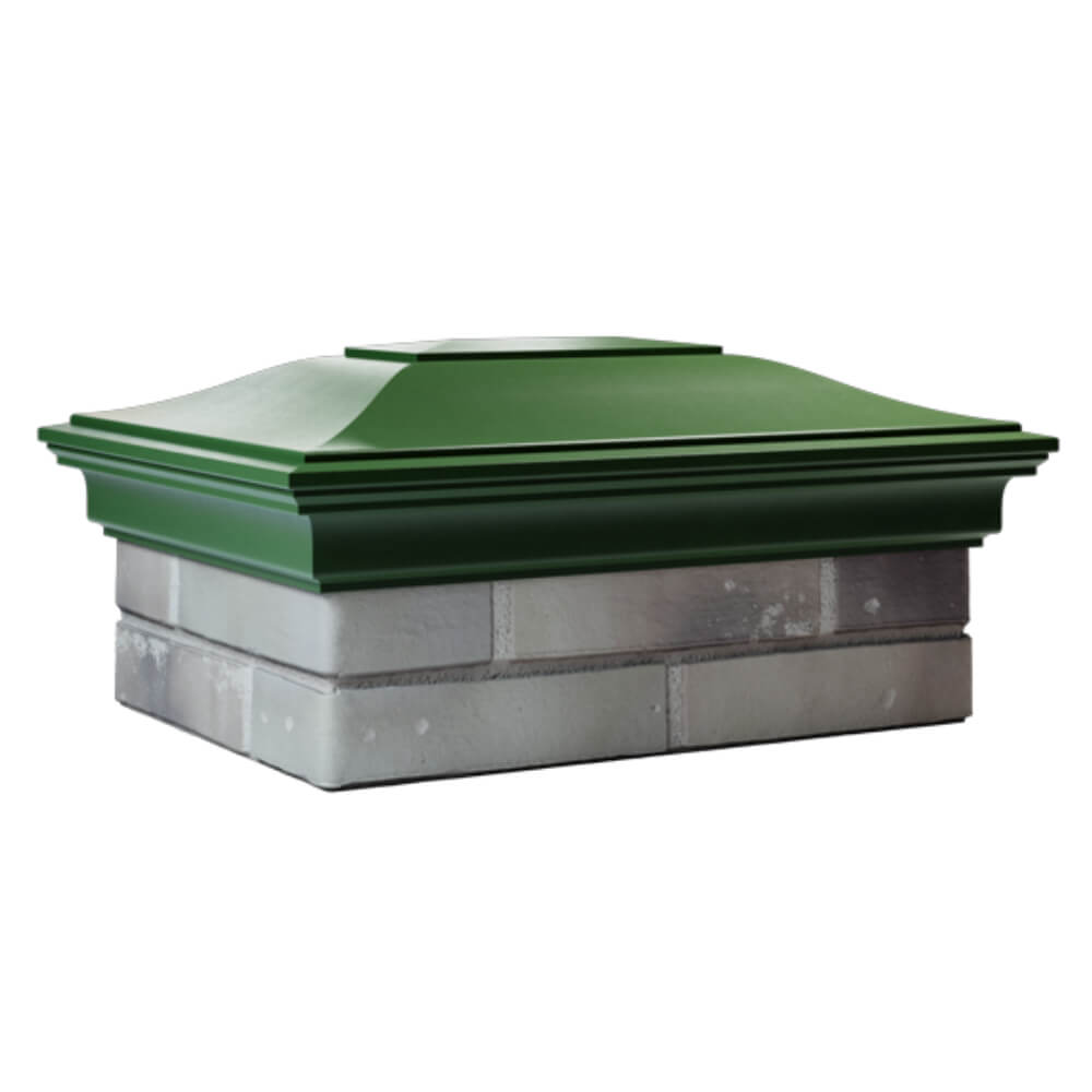 Колпак Zking Монблан Зеленый на столб 2х1.5 кирпича (515х385мм) в Северске фото