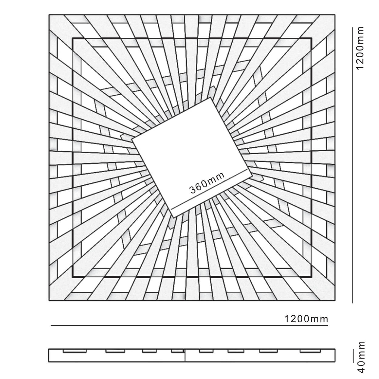 Приствольная решетка для дерева ZKING ATMOSPHERE 1.2х1.2м Черная в Северске фото