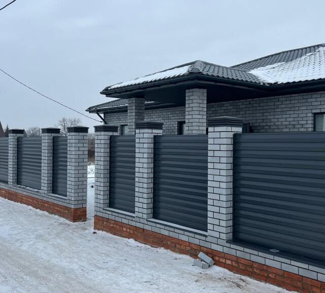 Колпак Zking Бона ХайТек Серый на столб 1.5х1.5 кирпича (385х385мм) в Северске фото