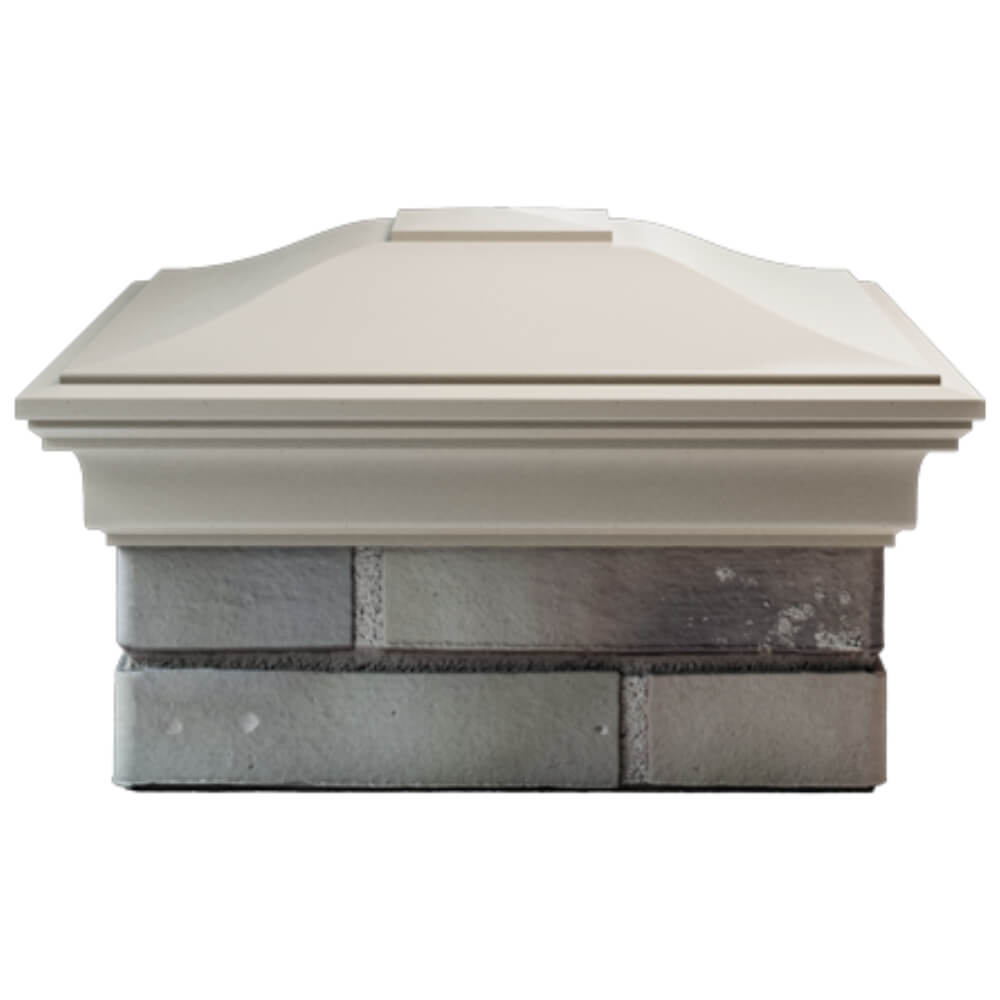 Колпак Zking Монблан Бежевый на столб 1.5х1.5 кирпича (385х385мм) Северск фото