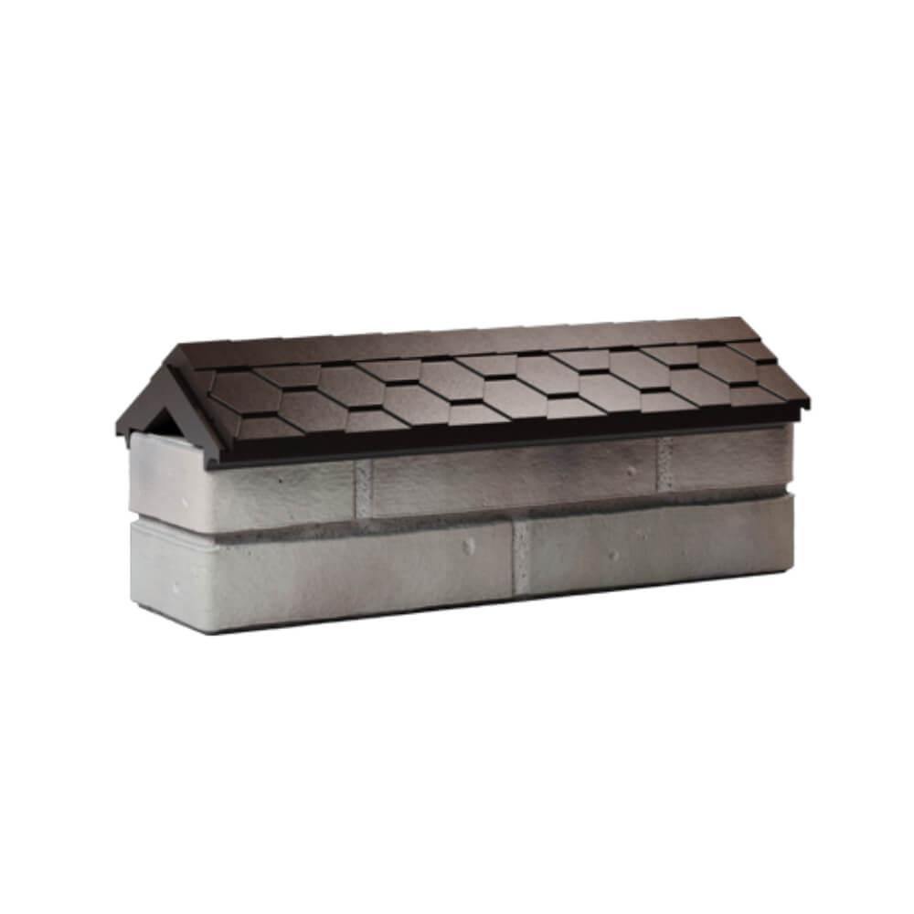 Парапет Zking Эверест Коричневый с посадкой на 0.5 кирпича (130мм) Северск фото