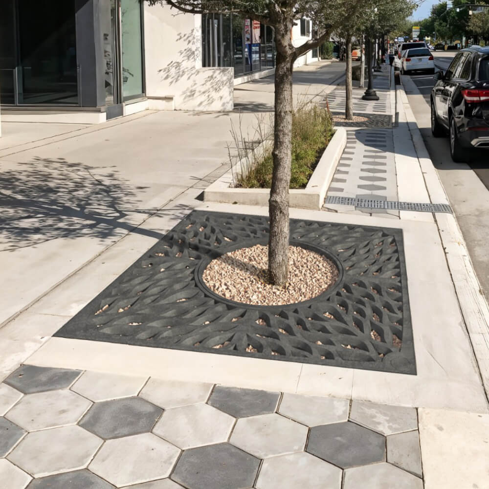 Приствольная решетка для дерева ZKING CRUST 2х2м Черная в Северске фото