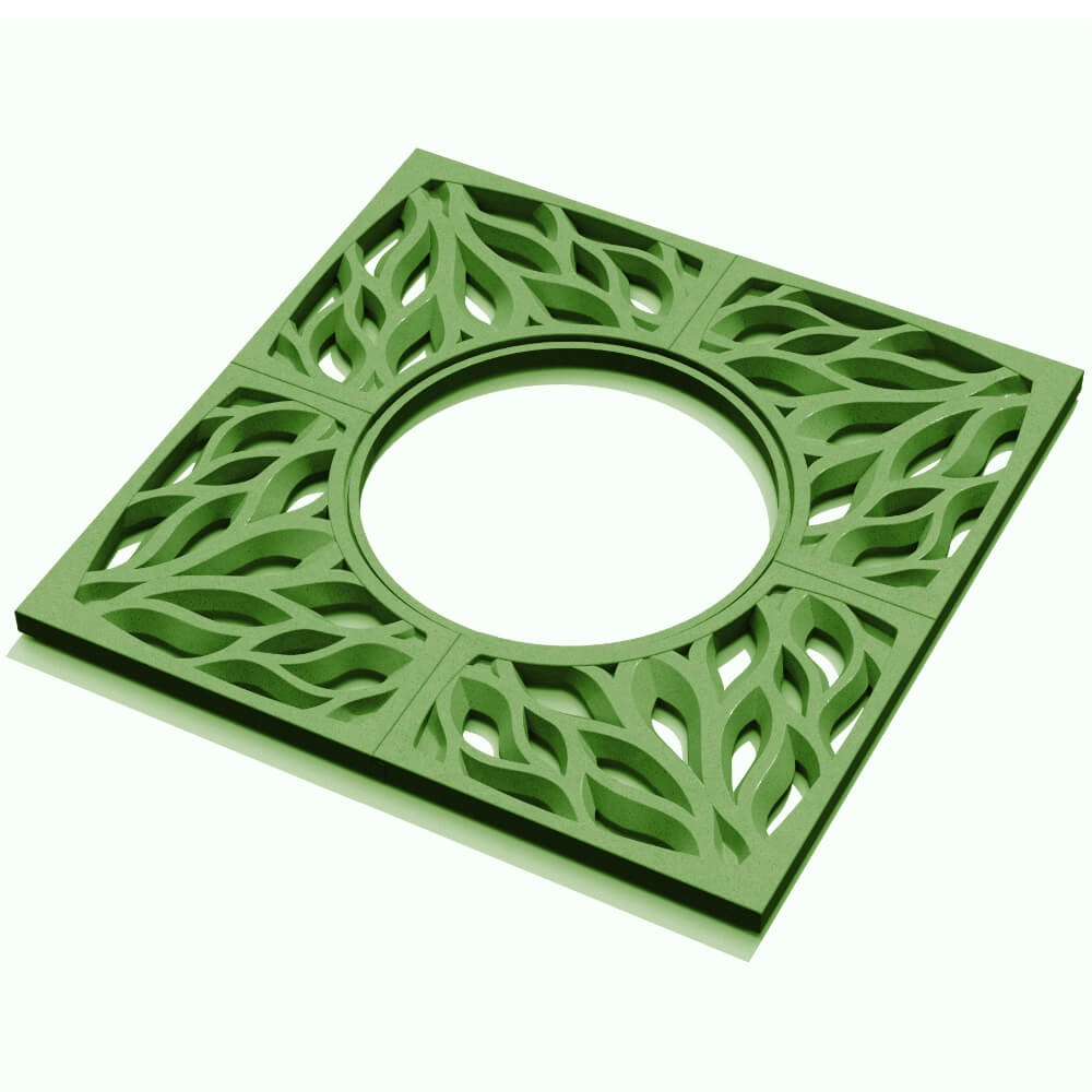 Приствольная решетка для дерева ZKING CRUST 1.2х1.2м Зеленая в Северске фото