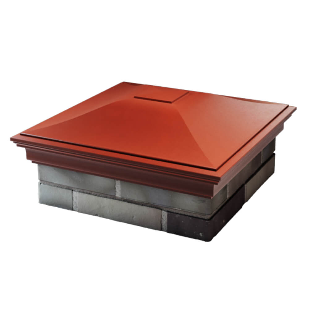 Колпак Zking Монблан Красный на столб 2х2 кирпича (515х515мм) в Северске фото