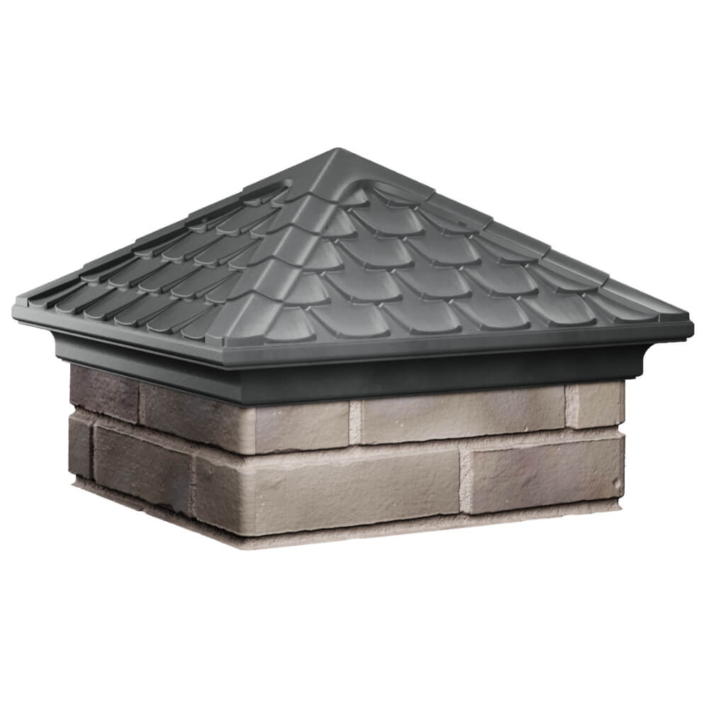 Колпак Zking Эльбрус Серый на столб 1.5х1.5 кирпича (385х385мм) в Северске фото