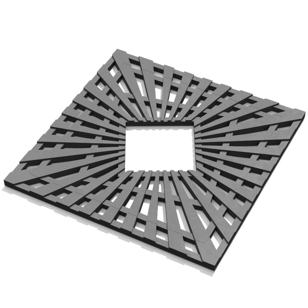 Приствольная решетка для дерева ZKING ATMOSPHERE 1.2х1.2м Серая в Северске фото