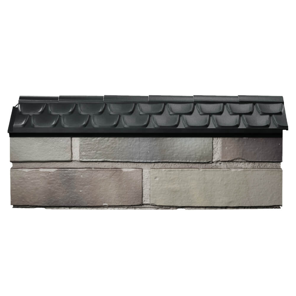 Парапет Zking Эльбрус Черный с посадкой на 0.5 кирпича (130мм) в Северске фото