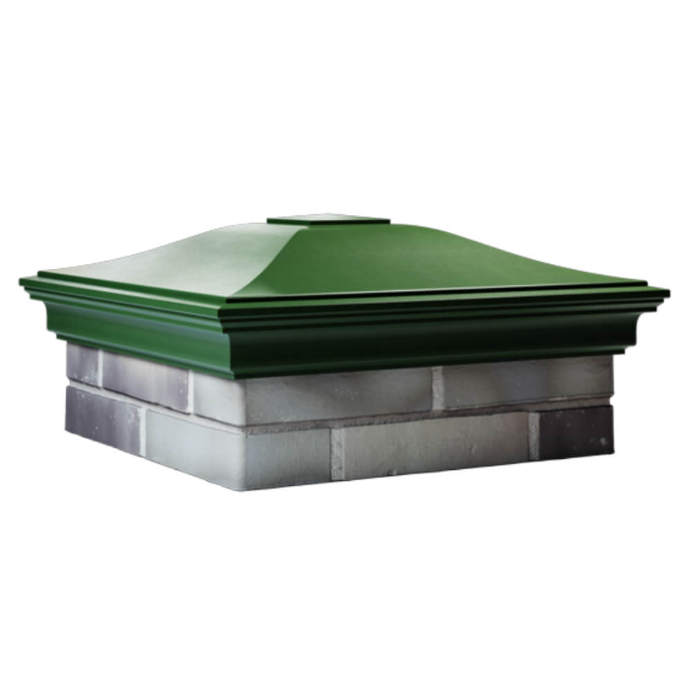 Колпак Zking Монблан Зеленый на столб 2х2 кирпича (515х515мм) в Северске фото