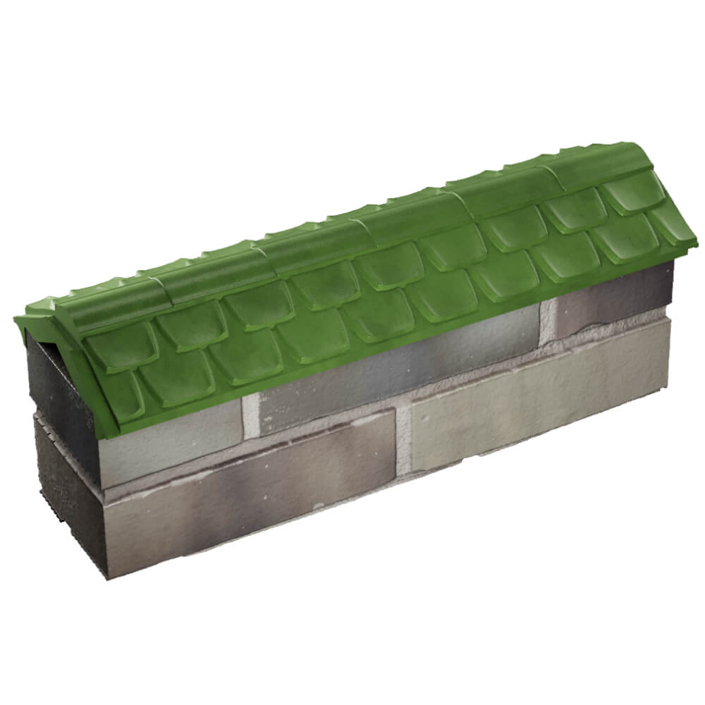Парапет Zking Эльбрус Зеленый с посадкой на 0.5 кирпича (130мм) в Северске фото